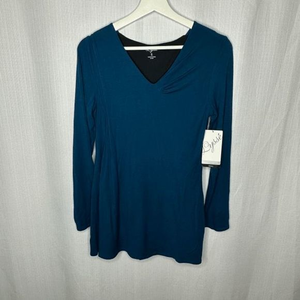 Lysse‎ Teal Damaris Top Tunic Shirt